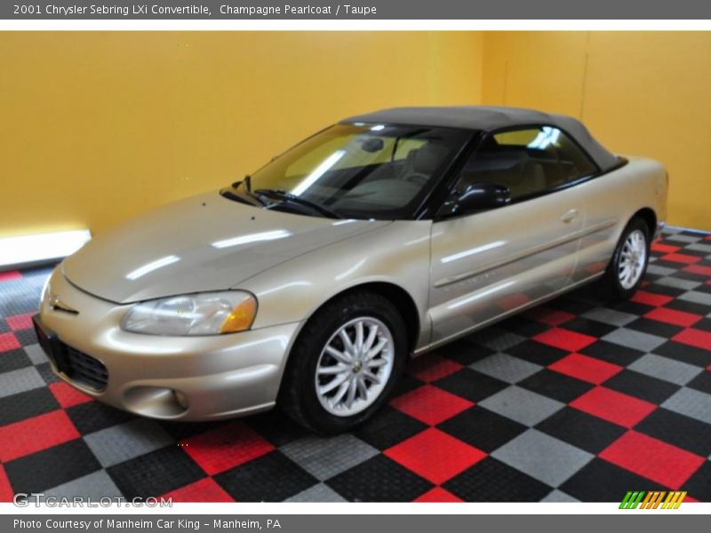 Champagne Pearlcoat / Taupe 2001 Chrysler Sebring LXi Convertible