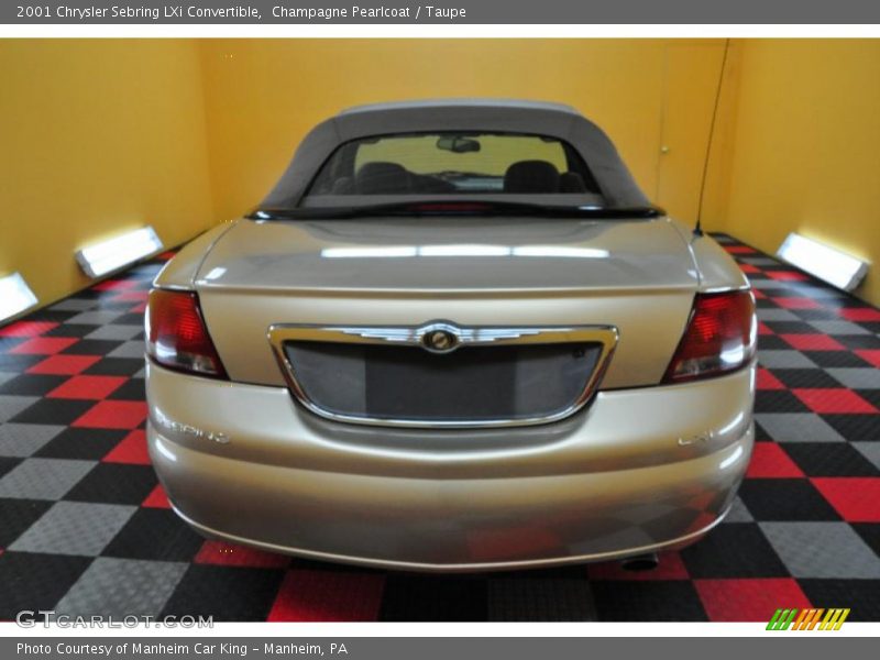 Champagne Pearlcoat / Taupe 2001 Chrysler Sebring LXi Convertible