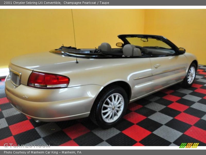 Champagne Pearlcoat / Taupe 2001 Chrysler Sebring LXi Convertible