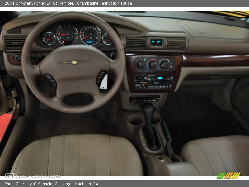 Champagne Pearlcoat / Taupe 2001 Chrysler Sebring LXi Convertible