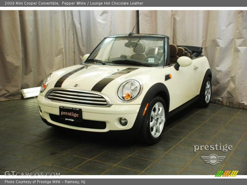 Pepper White / Lounge Hot Chocolate Leather 2009 Mini Cooper Convertible