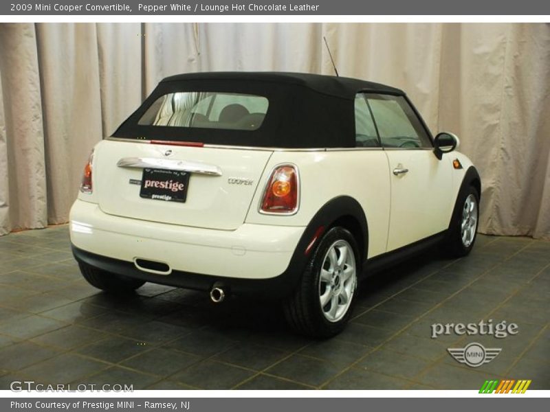 Pepper White / Lounge Hot Chocolate Leather 2009 Mini Cooper Convertible