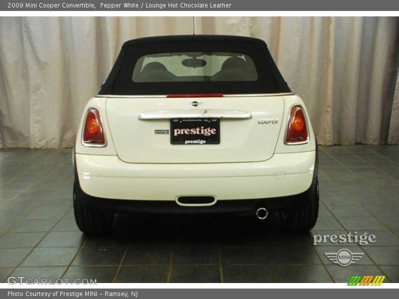 Pepper White / Lounge Hot Chocolate Leather 2009 Mini Cooper Convertible