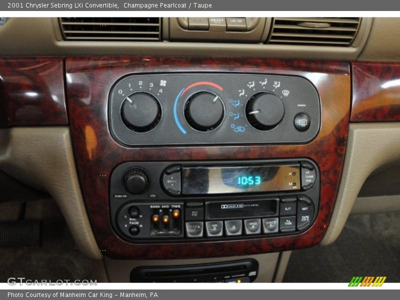 Champagne Pearlcoat / Taupe 2001 Chrysler Sebring LXi Convertible
