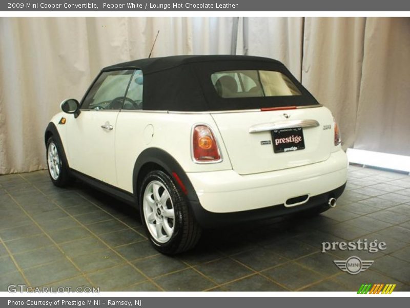 Pepper White / Lounge Hot Chocolate Leather 2009 Mini Cooper Convertible