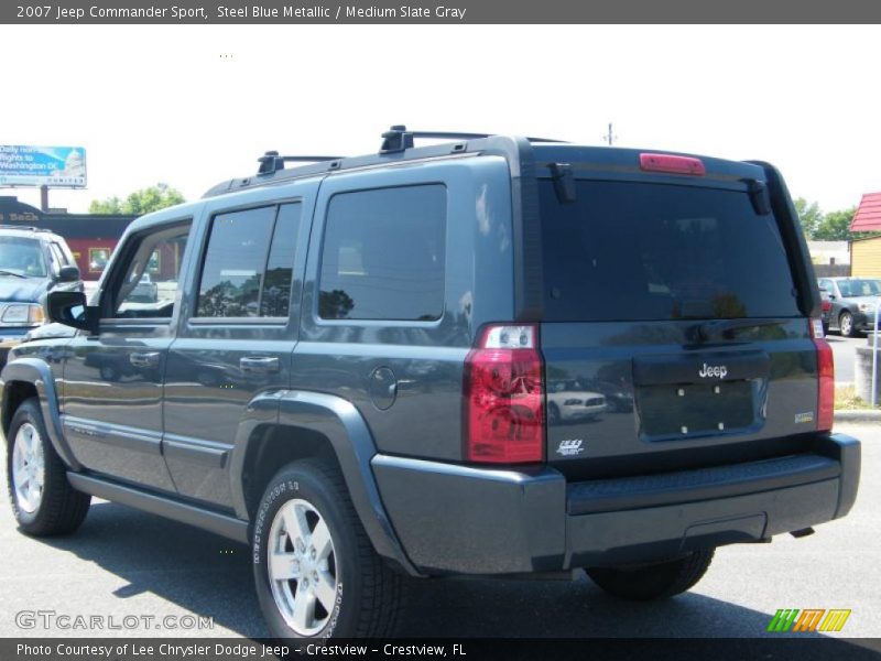Steel Blue Metallic / Medium Slate Gray 2007 Jeep Commander Sport