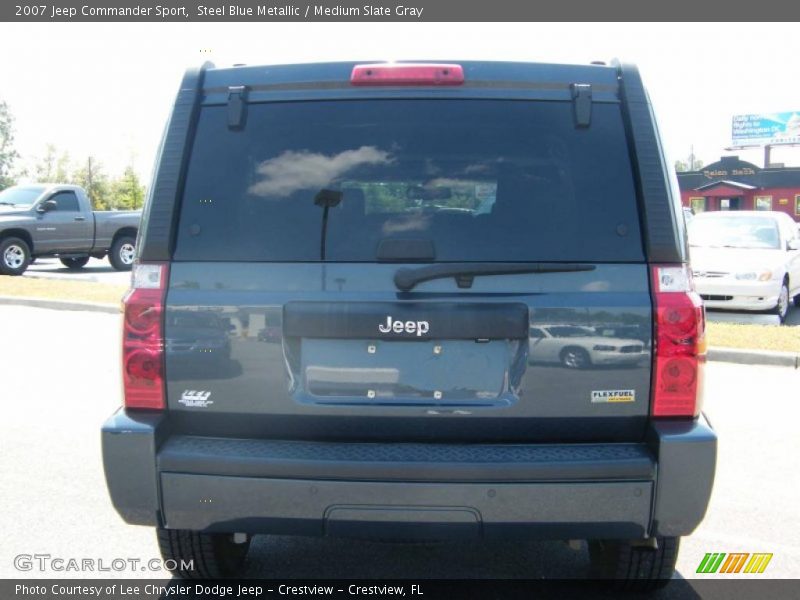 Steel Blue Metallic / Medium Slate Gray 2007 Jeep Commander Sport