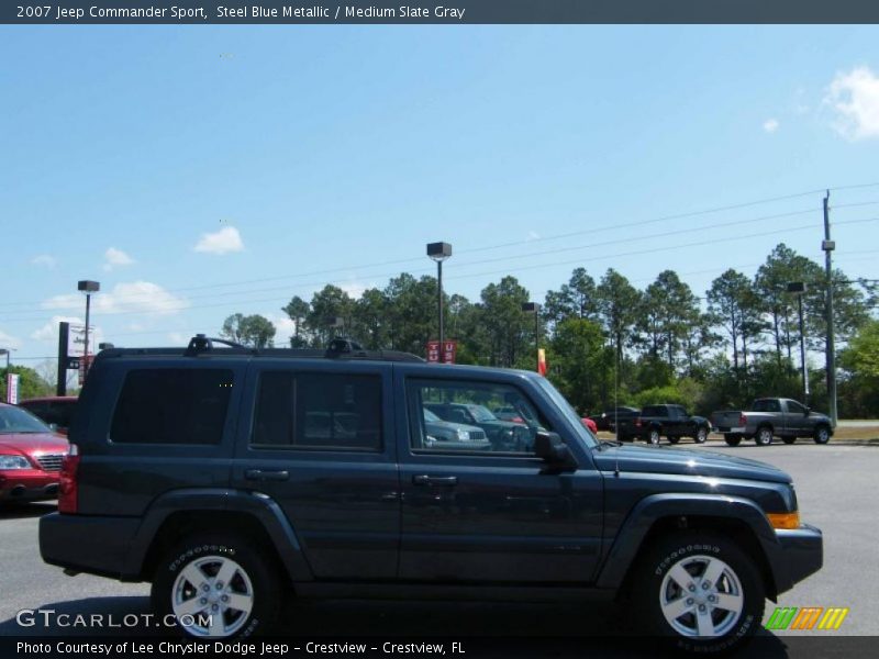 Steel Blue Metallic / Medium Slate Gray 2007 Jeep Commander Sport