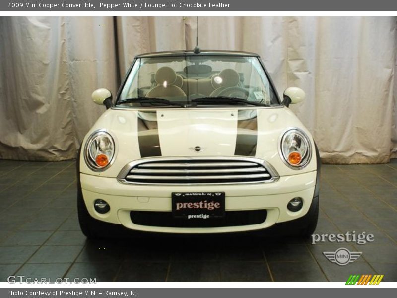 Pepper White / Lounge Hot Chocolate Leather 2009 Mini Cooper Convertible