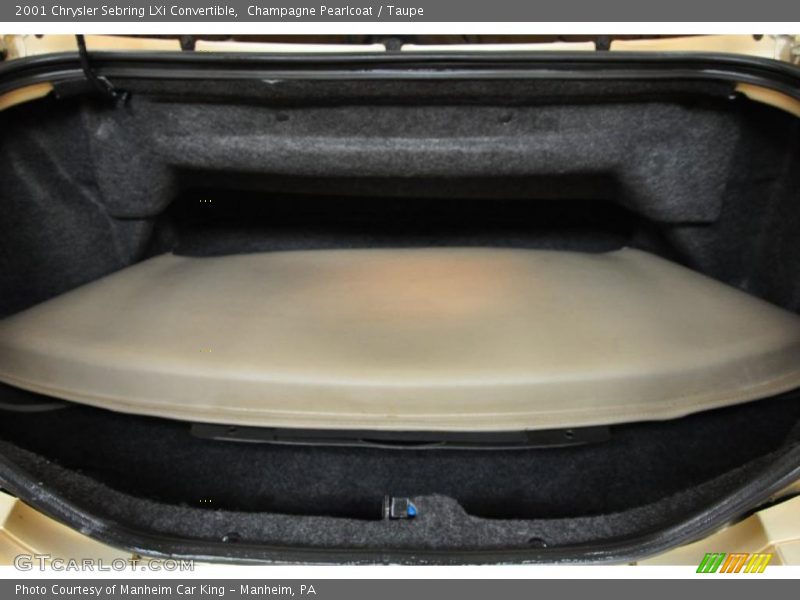 Champagne Pearlcoat / Taupe 2001 Chrysler Sebring LXi Convertible