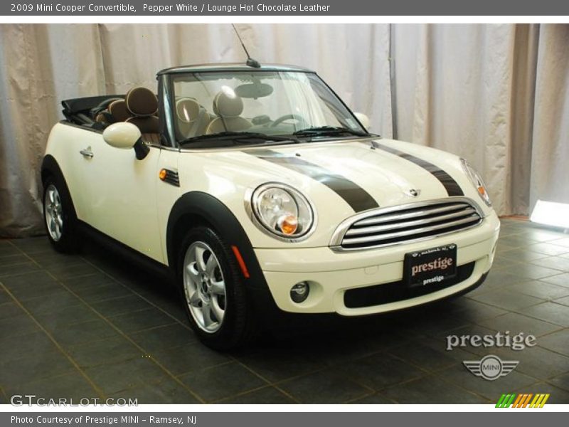 Pepper White / Lounge Hot Chocolate Leather 2009 Mini Cooper Convertible