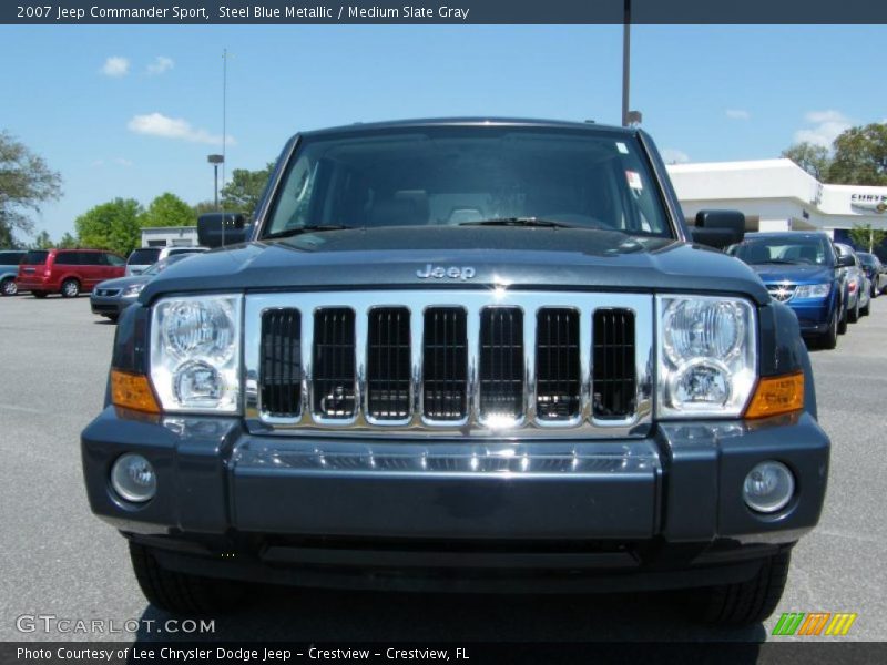 Steel Blue Metallic / Medium Slate Gray 2007 Jeep Commander Sport