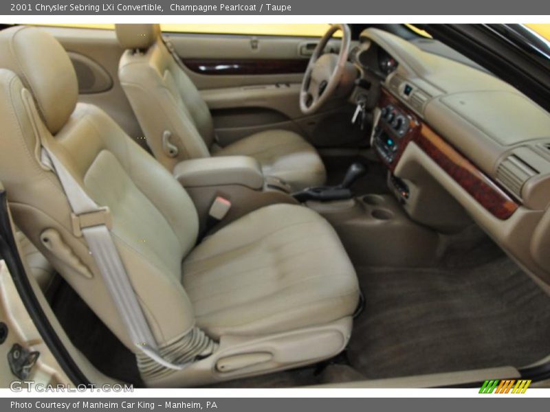 Champagne Pearlcoat / Taupe 2001 Chrysler Sebring LXi Convertible