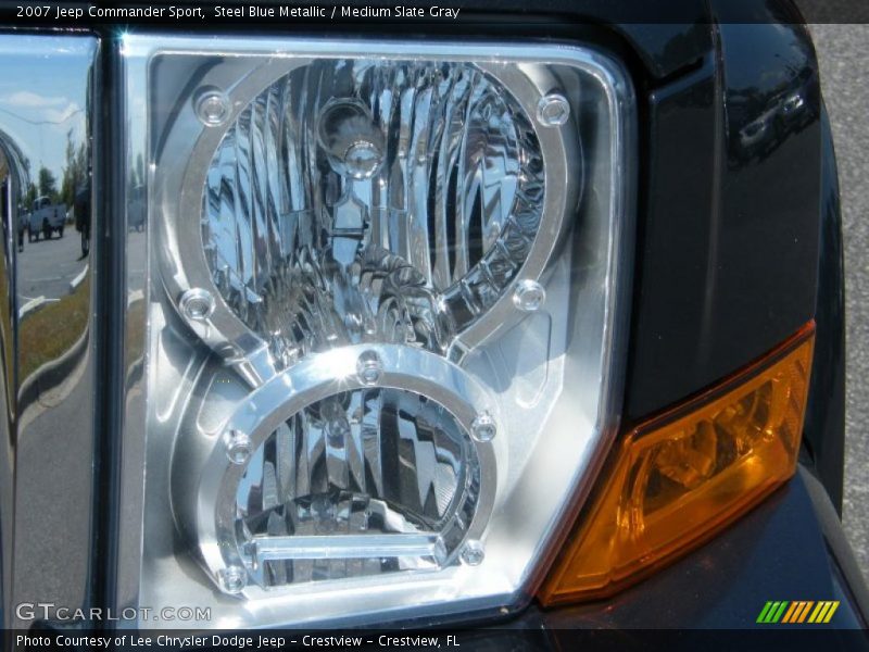 Steel Blue Metallic / Medium Slate Gray 2007 Jeep Commander Sport