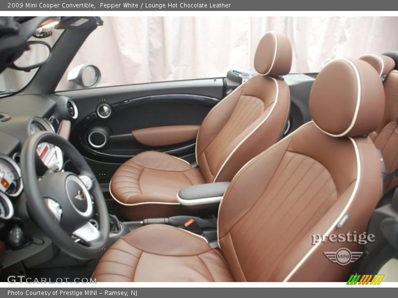 Pepper White / Lounge Hot Chocolate Leather 2009 Mini Cooper Convertible