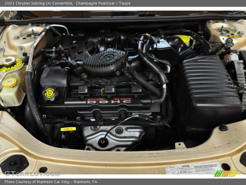 Champagne Pearlcoat / Taupe 2001 Chrysler Sebring LXi Convertible