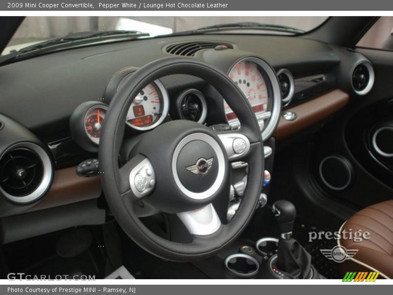 Pepper White / Lounge Hot Chocolate Leather 2009 Mini Cooper Convertible