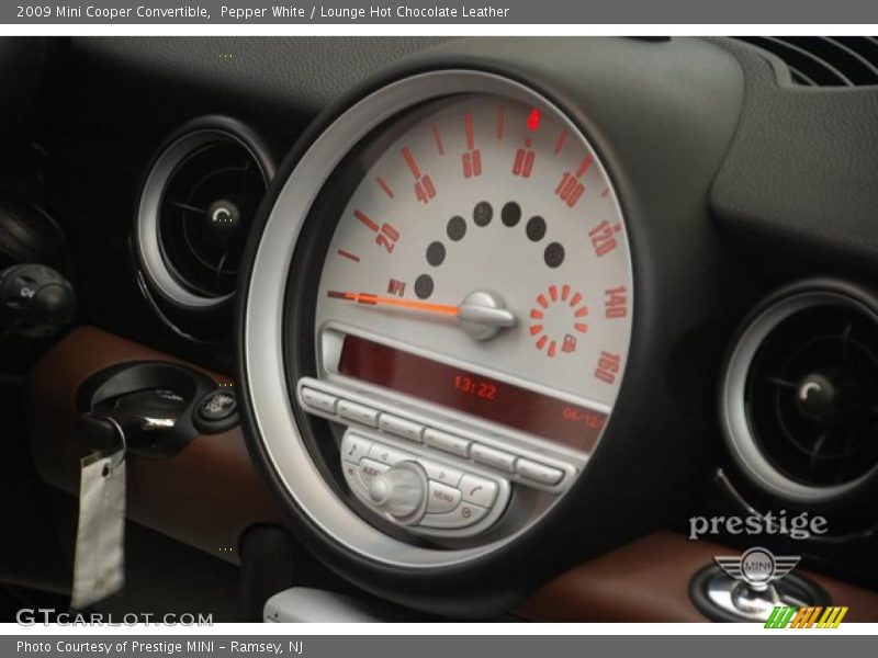 Pepper White / Lounge Hot Chocolate Leather 2009 Mini Cooper Convertible