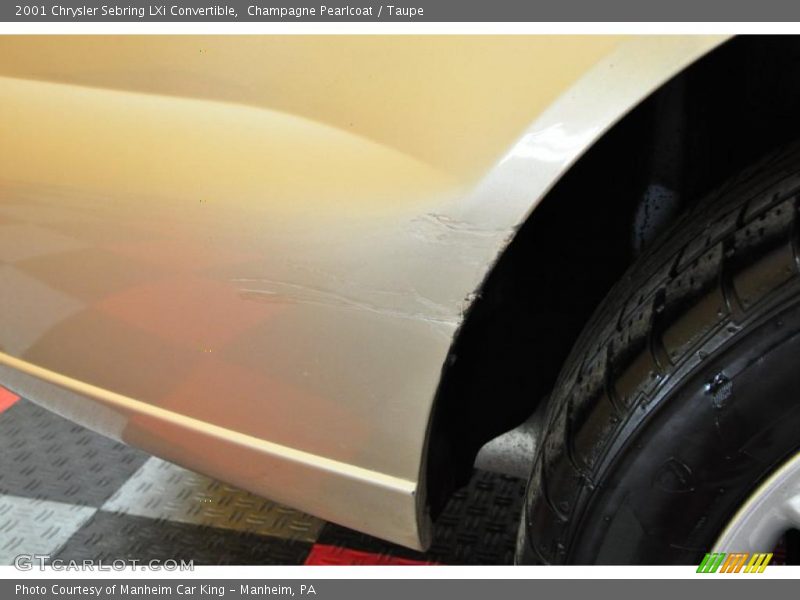 Champagne Pearlcoat / Taupe 2001 Chrysler Sebring LXi Convertible