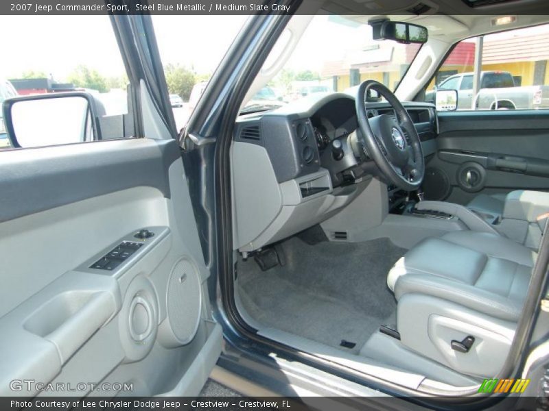 Steel Blue Metallic / Medium Slate Gray 2007 Jeep Commander Sport