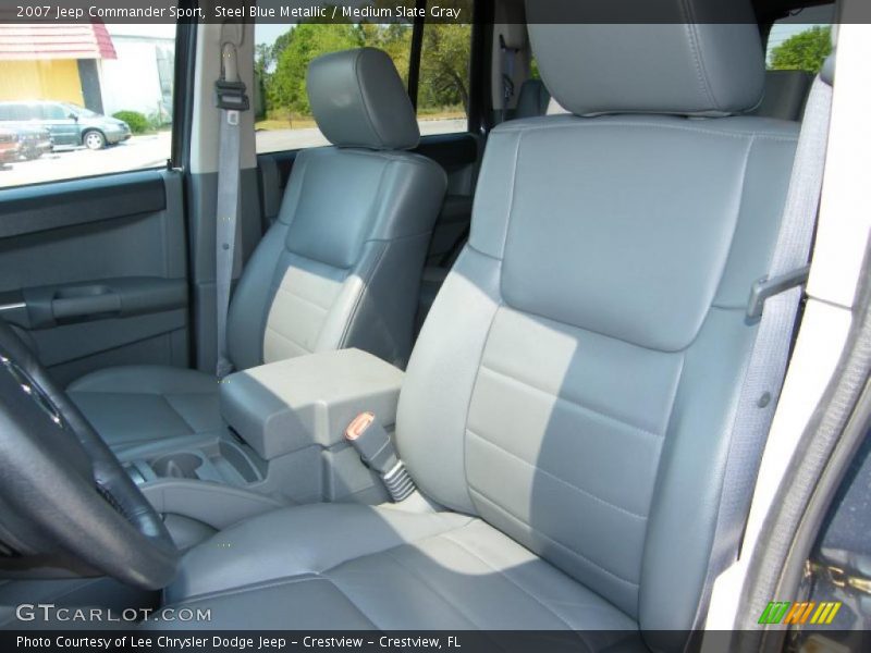 Steel Blue Metallic / Medium Slate Gray 2007 Jeep Commander Sport