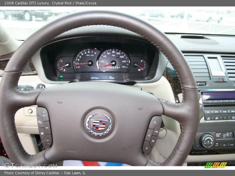 Crystal Red / Shale/Cocoa 2008 Cadillac DTS Luxury