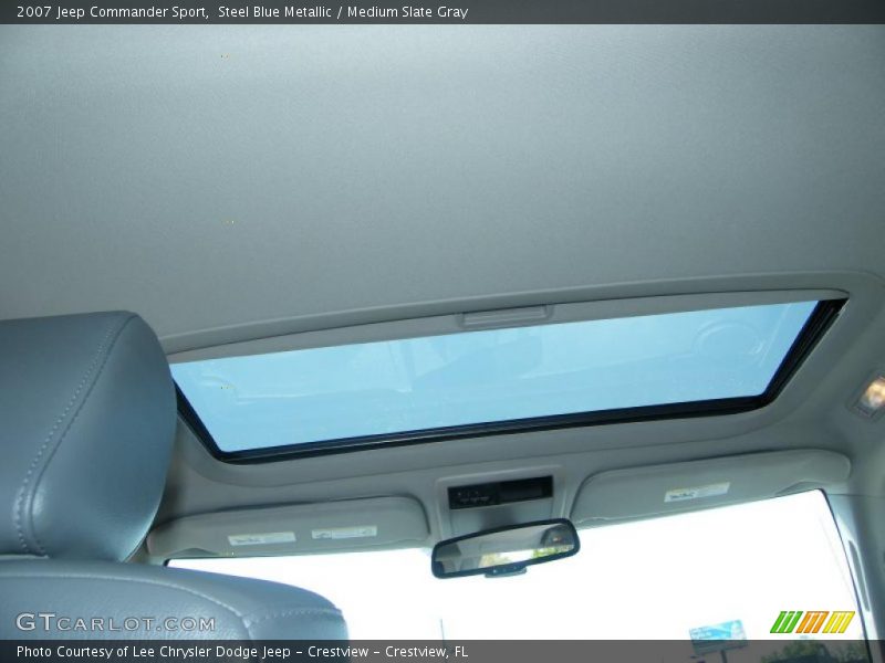 Steel Blue Metallic / Medium Slate Gray 2007 Jeep Commander Sport