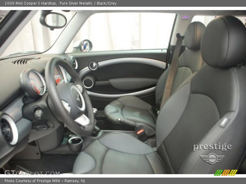 Pure Silver Metallic / Black/Grey 2009 Mini Cooper S Hardtop