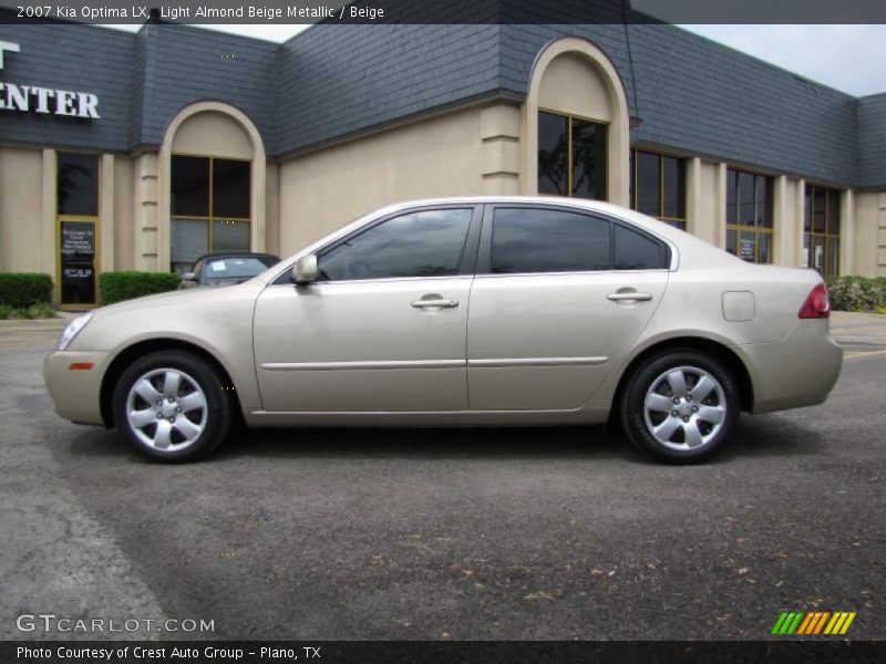 Light Almond Beige Metallic / Beige 2007 Kia Optima LX