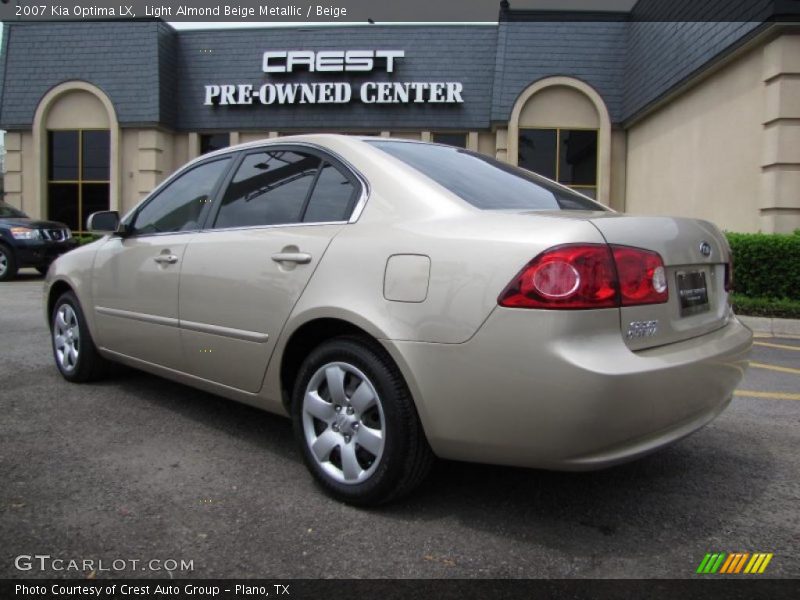 Light Almond Beige Metallic / Beige 2007 Kia Optima LX