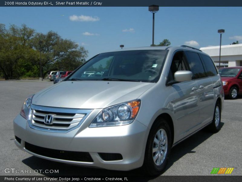 Silver Pearl Metallic / Gray 2008 Honda Odyssey EX-L