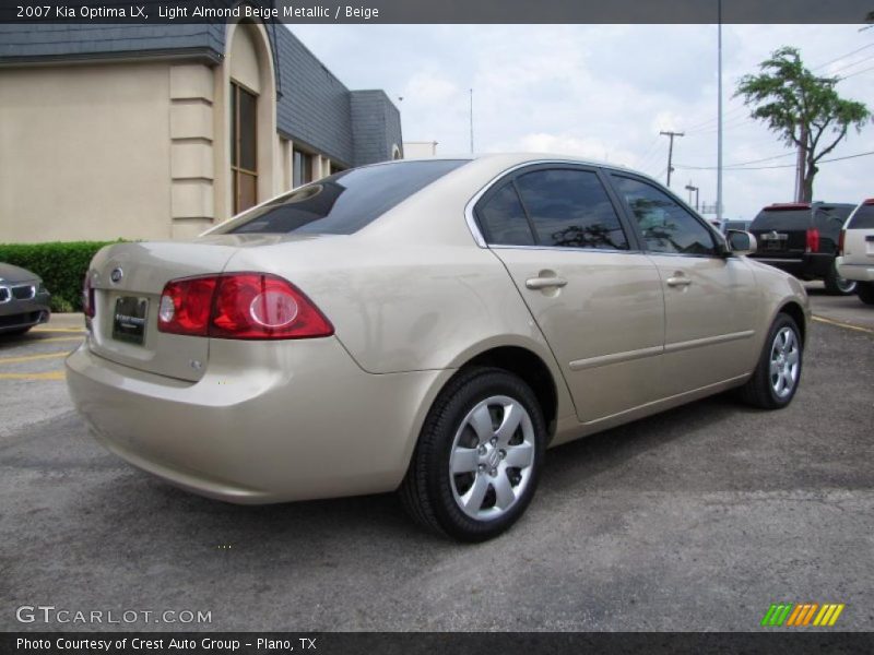Light Almond Beige Metallic / Beige 2007 Kia Optima LX