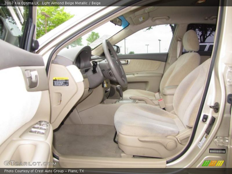 Light Almond Beige Metallic / Beige 2007 Kia Optima LX