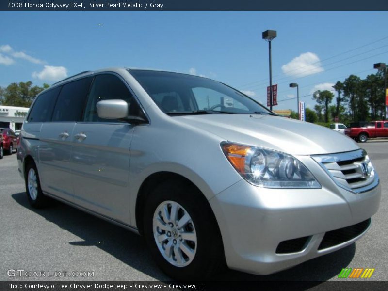 Silver Pearl Metallic / Gray 2008 Honda Odyssey EX-L