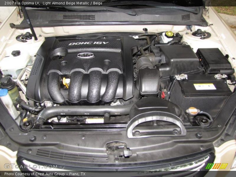 Light Almond Beige Metallic / Beige 2007 Kia Optima LX