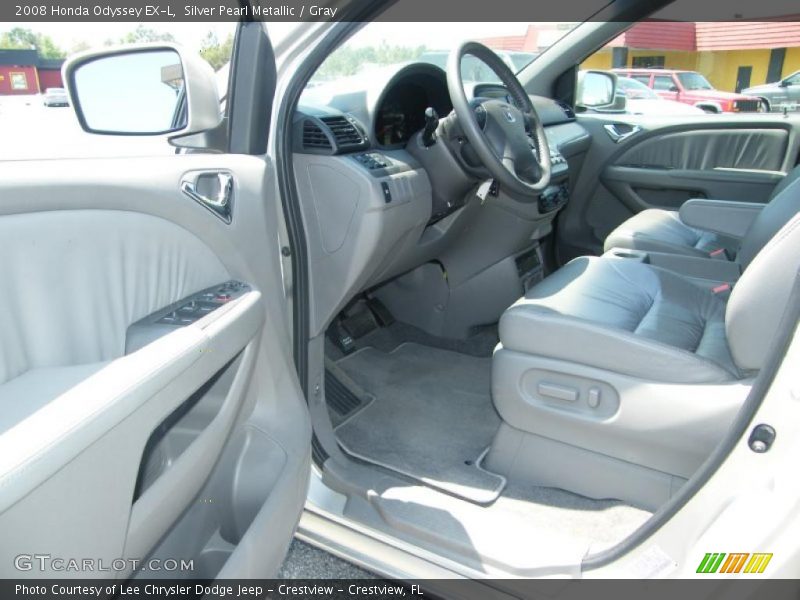 Silver Pearl Metallic / Gray 2008 Honda Odyssey EX-L