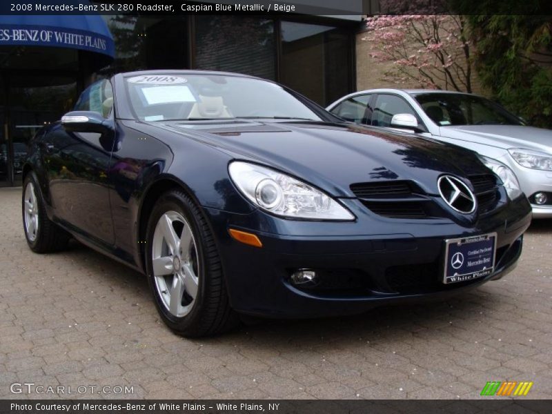 Caspian Blue Metallic / Beige 2008 Mercedes-Benz SLK 280 Roadster