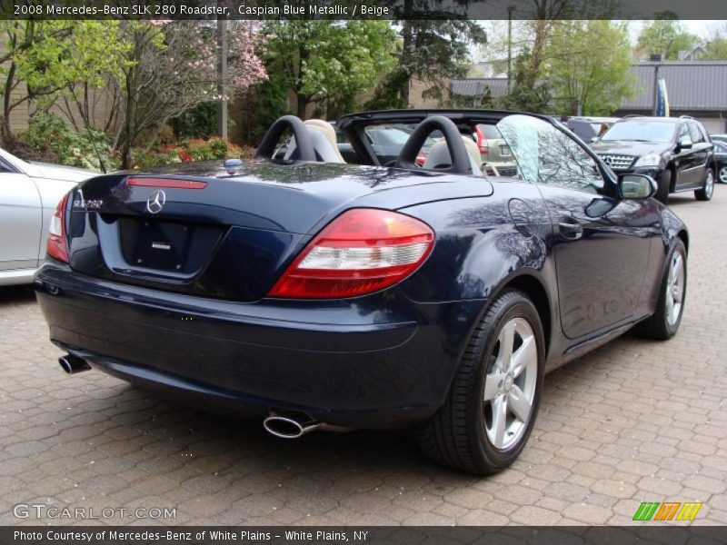 Caspian Blue Metallic / Beige 2008 Mercedes-Benz SLK 280 Roadster