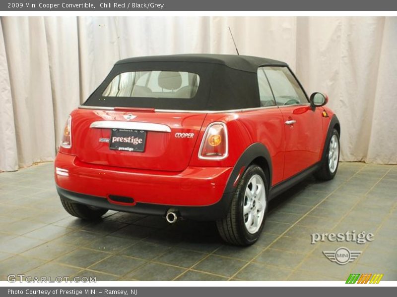 Chili Red / Black/Grey 2009 Mini Cooper Convertible