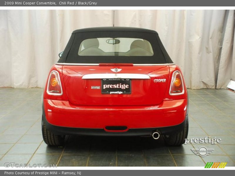 Chili Red / Black/Grey 2009 Mini Cooper Convertible