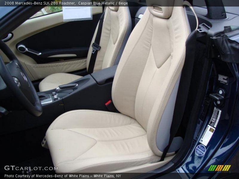 Caspian Blue Metallic / Beige 2008 Mercedes-Benz SLK 280 Roadster