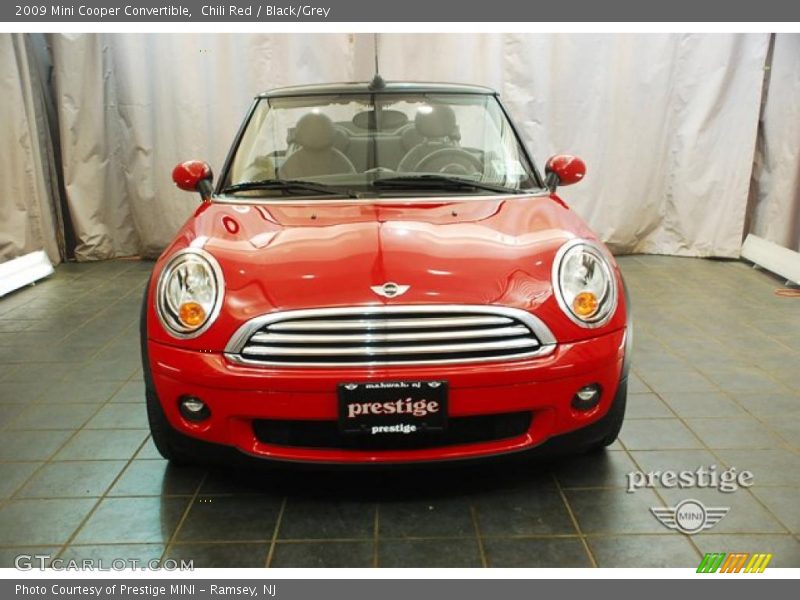 Chili Red / Black/Grey 2009 Mini Cooper Convertible