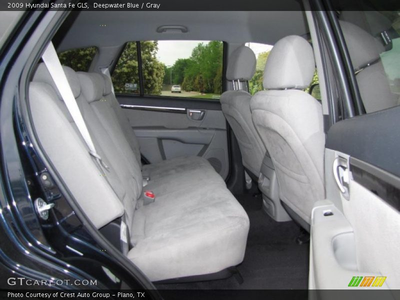 Deepwater Blue / Gray 2009 Hyundai Santa Fe GLS