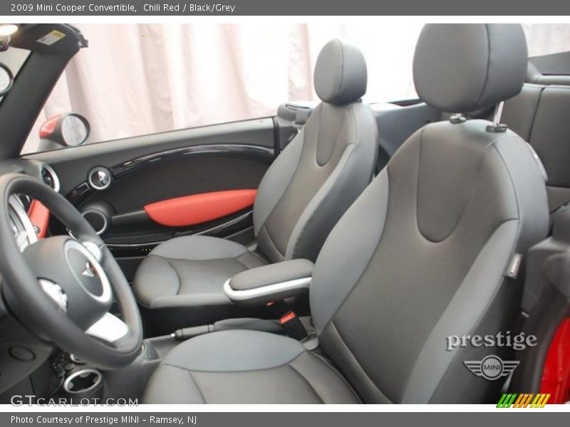 Chili Red / Black/Grey 2009 Mini Cooper Convertible