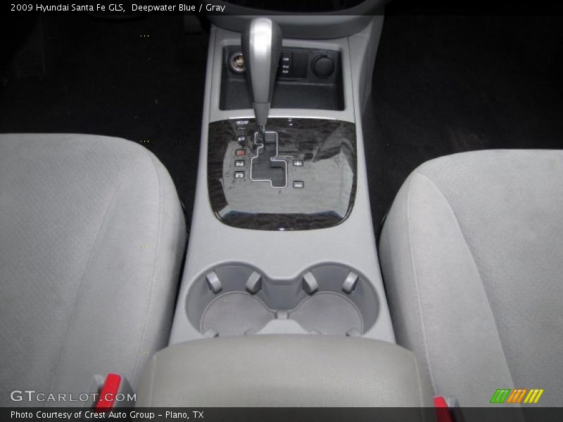 Deepwater Blue / Gray 2009 Hyundai Santa Fe GLS