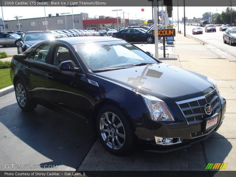 Black Ice / Light Titanium/Ebony 2009 Cadillac CTS Sedan