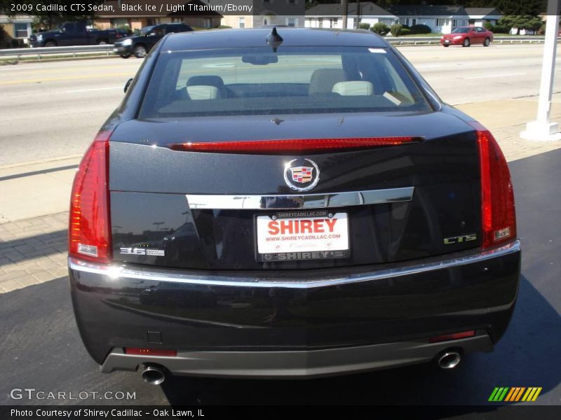 Black Ice / Light Titanium/Ebony 2009 Cadillac CTS Sedan