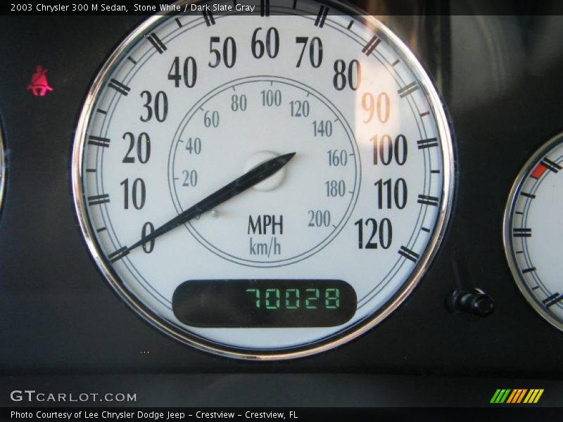 Stone White / Dark Slate Gray 2003 Chrysler 300 M Sedan