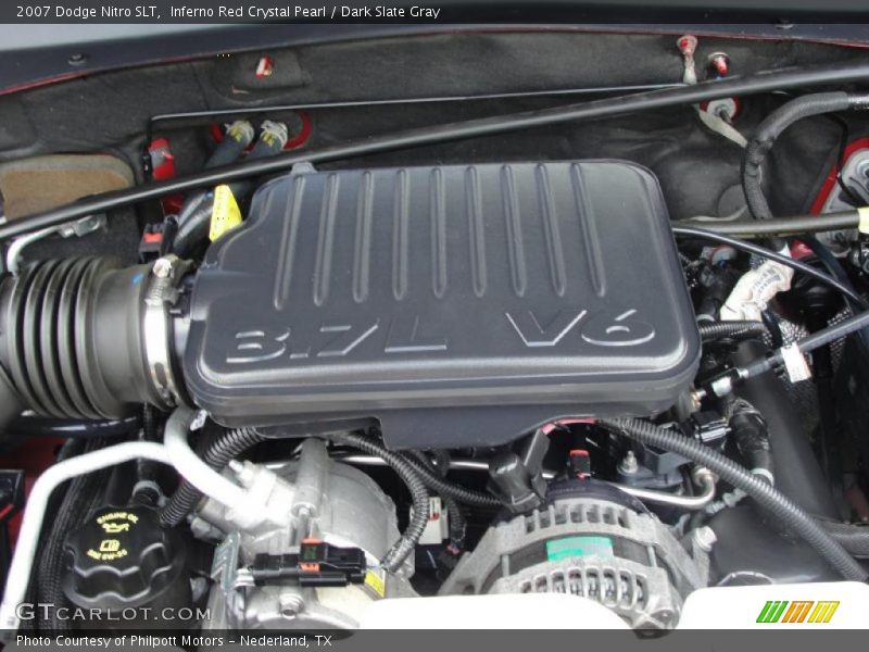 Inferno Red Crystal Pearl / Dark Slate Gray 2007 Dodge Nitro SLT