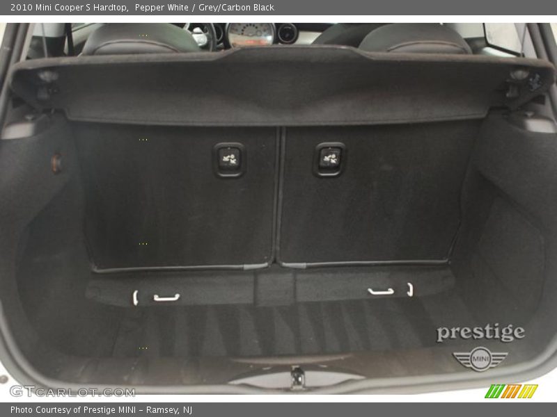 Pepper White / Grey/Carbon Black 2010 Mini Cooper S Hardtop